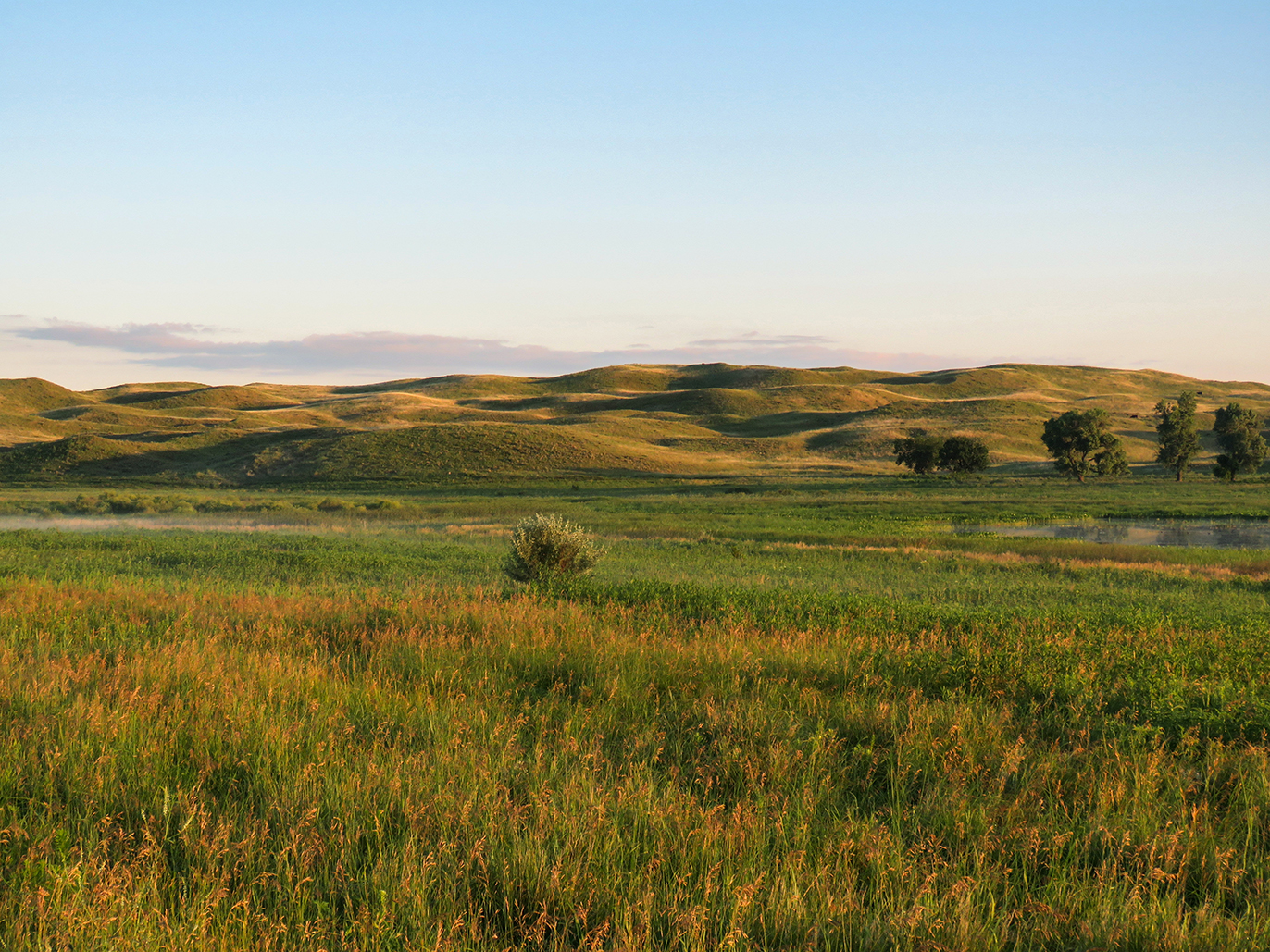 A view of the sandhills, the largest native grassland in Nebraska.