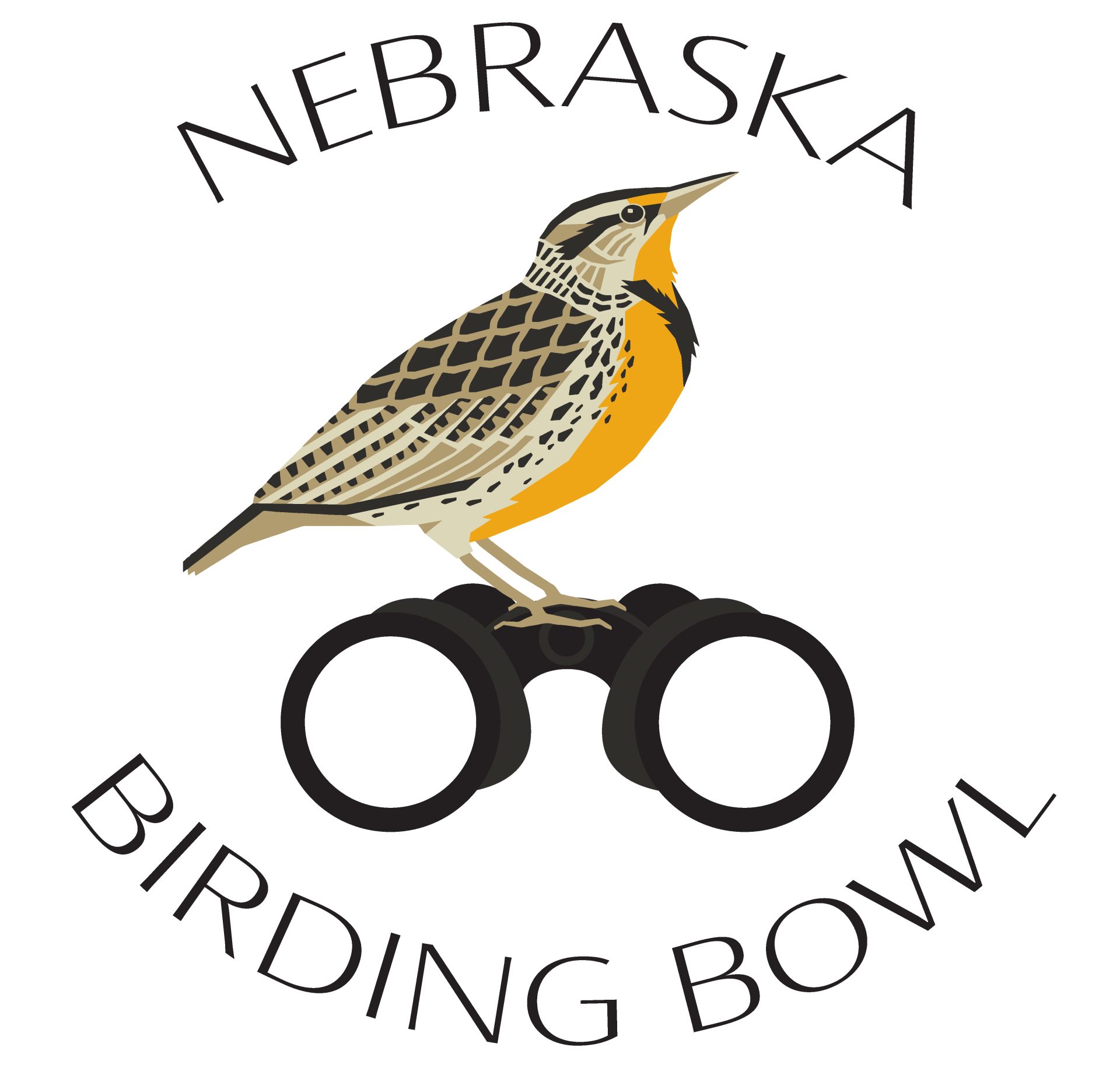 Nebraska Birding Bowl Black Text 